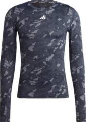 Adidas Techfit Allover Print Tee Logo