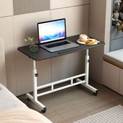 Adjustable Folding Bedside Table - Portable