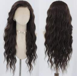 AIMEYA Dark Brown Long Deep Wave