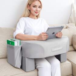 Azamia Lap Table Armrest Cushion, Bed