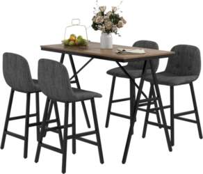 Bar Set 5-Piece, Table and 4