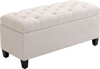 Bench with Storage Space, Upholstered Bench