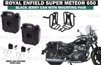 Black Jerry can with mounting Pair