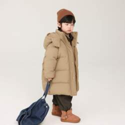 Boys` Down Jacket Long Winter Clothes