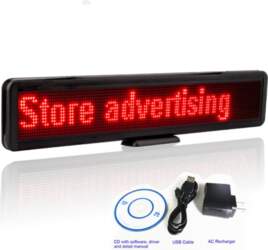 Car store LED Open sign programmable