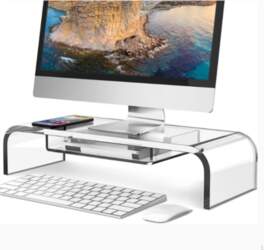 Computer Stand, Monitor Riser Desk Organizer