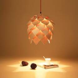 Creative Pinecone Art Lamp Log Guļamistaba
