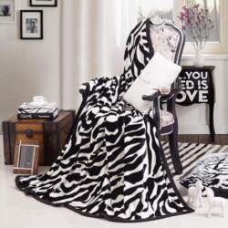 Double Zebra Pattern Ledus ūdeļu vilnas