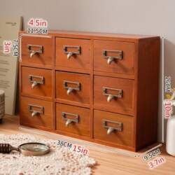 Drawer Type Storage Box Wood Organizer
