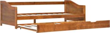 Extendable Sofa Bed Frame Honey Brown