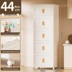 Foldable Multi-Layer Plastic Storage Cabinet for
