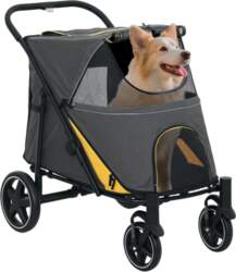Foldable Pet Stroller, with Universal Wheels
