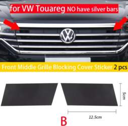 Front Middle Grille Blocking Cover Sticker