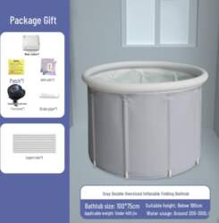 Inflatable Foldable Ice Bath Barrel for