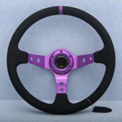 JDM 14inch Universal Suede Leather Steering