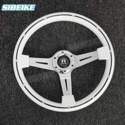 JDM Classic White ABS Steering Wheel