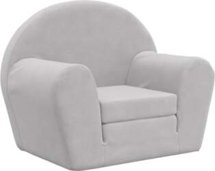 Kids  Sofa Bed Light Grey Soft