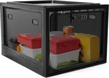 Large Capacity Clear Locking Box Transparent