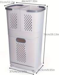Large Modern Laundry Hamper with Storage