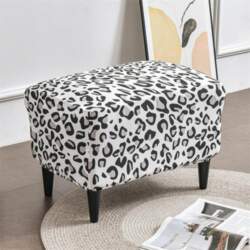 Leopard Print Wing krēsla pārvalks Elastīgs
