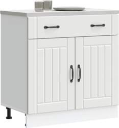 Lucca White Glued Wood Base Kitchen