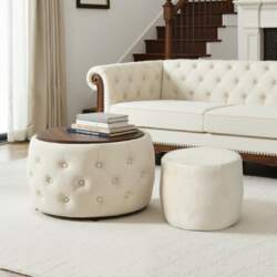 Luxurious Set of 2 Nesting Stools