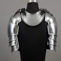 Medieval Iron Gorget Spaulders Pauldrons Armor