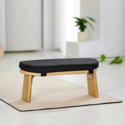 Meditation Stool Upholstered Bench Mindfulness Compact