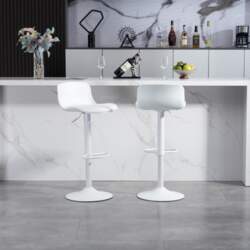 Modern Adjustable Swivel Bar Stools Set