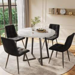 Modern dining table set (5-piece) with