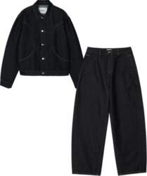 Noise [Set] Washed Denim Blouson Setup