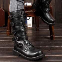 Plus Size High Top Martin Boots