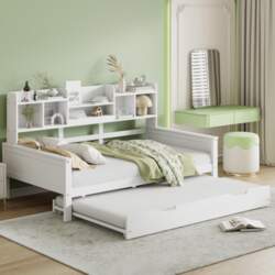 Pull-out Sofa Bed 90*200CM Solid Wood