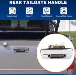 Rear Tailgate Handle No Keyhole Chrome