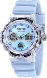 Sector Ex-46 Silicone Strap Blue Dial