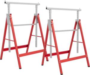 Set of 2 Folding Telescopic Trestles