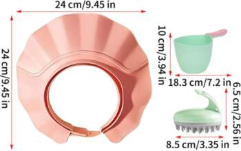 Shower Face Shield Soft Wide Brim