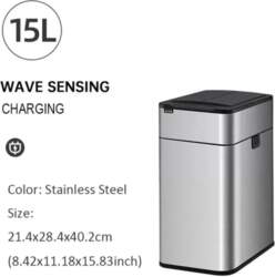 Smart Sensor Trash Can Stainless Steel