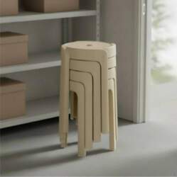 Stackable Round Stool Sturdy and Thickened