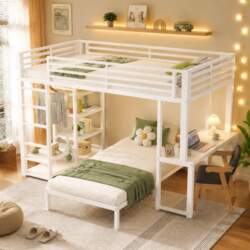 Two Sleeping Spaces, Loft Bed, Iron