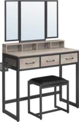 VASAGLE RVT004B02 Dressing Table with Padded