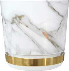 Venetian Marble + Brass Pot Mid