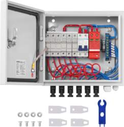 VEVOR PV Combiner Box, 6 String