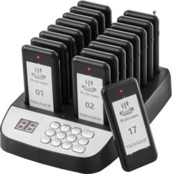 VEVOR Restaurant Pager System, Wireless 500m