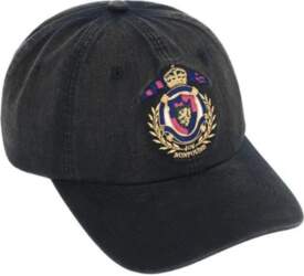 Washed Crest Ball Cap [Washed Black]