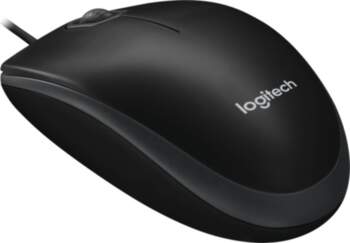 Logitech B100 Wired Mouse, USB Type-A