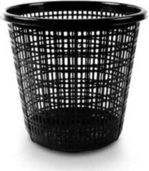 Trash bin 10l, black, plastic