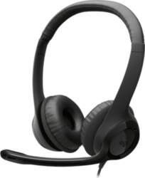 Logitech H390 Wired Headset, USB-C, Black