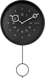 NeXtime Sienas pulkstenis Loop melns