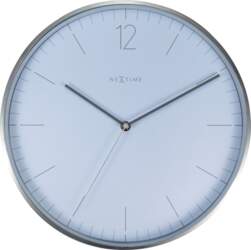 NeXtime Sienas pulkstenis Essential Silver balts